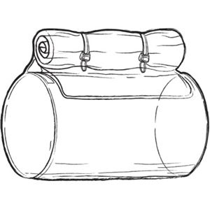 Picture of T-BAGS, UNIVERSAL ORIGINAL, Opt. internal vinyl rain liner for top roll bag, Part# TB2000RRL