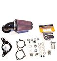 Picture of Forcewinder Dominator Air Intake Kit w/XR Filter for 92-99 EVO w/Mikuni 42/45/48 Carbs,Gloss Black, PART# 5013-325BK
