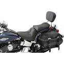 Picture of Dominator Solo Seats with Backrest Option, Smooth Saddle Hyde GC-style seat 06-up FLSTC Part# 0802-0802