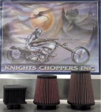 REPLACEMENT AIR FILTERS FOR KNIGHTS CHOPPERS AIR FILTER KITS