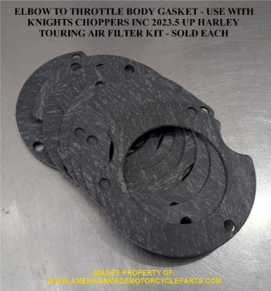 Picture of CARBON FIBER SUPPORT TO THROTTLE BODY GASKET FITS KNIGHTS CHOPPERS 2023.5 UP TOURING HARLEY AIR CLEANER KITS